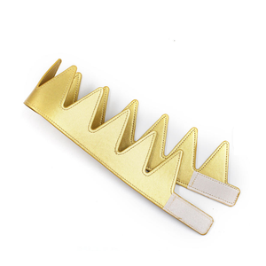 Fascia per Capelli Corona Punk Regolabile in Pelle PU, Ornamento per Capelli, Accessorio per Costume da Re o Regina Medievale, per Feste e Compleanni - Product Image 6