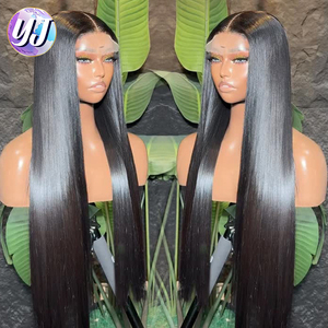 30英寸印度发体波浪13x4透明蕾丝前额假发100%真人发5x5无胶闭合水波假发蕾丝前额 - Product Image 2