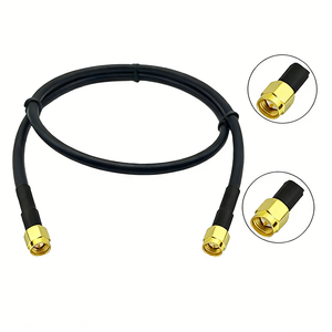 Câble d'extension RF coaxial RG58 personnalisé en usine, <span class=keywords><strong>SMA</strong></span> mâle/femelle vers <span class=keywords><strong>SMA</strong></span> mâle/femelle, 1m 2m 5m <span class=keywords><strong>10m</strong></span>, pour la communication - Product Image 5