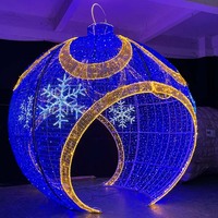 Décorations personnalisées pour la maison globe géant gonflable avec photo Ornements brillants Décor de Noël Sphère réfléchissante chromée Boule miroir gonflable