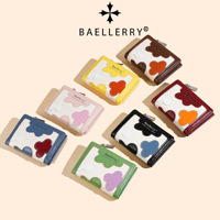 Dompet Lipat Wanita Baellerry Fashion Slim dengan Resleting, Tempat Kartu, Elegan, Kulit PU Berkualitas Tinggi, Dompet Mini untuk Wanita Grosir