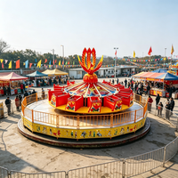 Grand système de contrôle de sécurité pour manèges d'attraction, Manège Phoenix Flying Turntable 380V 15kw, manège inclinable et rotatif pour parc d'attractions