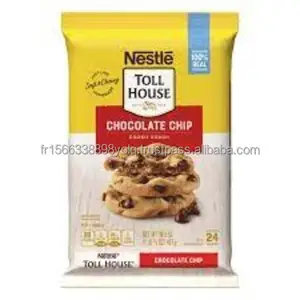 Nestle Toll House Dark Chocolate Chips 4 Snacking Baking Chips-100% Real Chocolate-Gluten Free Dark Chocolate Morsels 10 oz. Bag