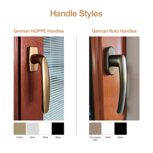 Gotische Bogenfenster Aluminium-Holz-Verbundfenster mit Edelstahlgitter, Horizontaler Lamellenverkleidung und Niedrig-Emissionsglas - Product Image 6