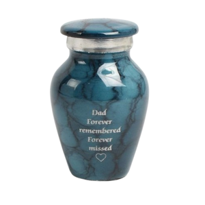 Urna de cremación de recuerdo de madre de perla personalizada con acabado esmaltado, urnas funerarias de entierro de Metal decoradas - Product Image 2