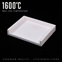 Plateau réfractaire en Corindon-Mullite pour fours industriels, haute réfractarité (1770°C~2000°C), service de découpe sur mesure