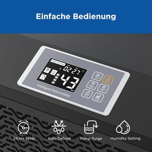 เครื่องลดความชื้นเชิงพาณิชย์ Moiswell 110 ลิตร/24 ชม. พร้อมปั๊ม |   เครื่องอบแห้งแบบเคลื่อนที่สำหรับงานอุตสาหกรรม - Product Image 5