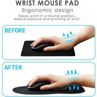Alas Mouse Warna Solid Anti-Selip Nyaman Ringan Harga Murah Kain Karet Anti-Slip untuk Gaming