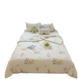 Edredón de Verano de Algodón Tejido con Estampado de Dibujos Animados, Fibra de Soya, Lavable a Máquina, Manta Fina para Niños para Aire Acondicionado - Product Image 5