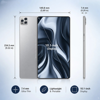 Tablet Android Octa Core OEM de 10.1 Pulgadas, 5G, 512GB, WiFi, Ranura para Tarjeta SIM, Teclado, Cámara Frontal, para Negocios y Entretenimiento, Venta Caliente de Fábrica