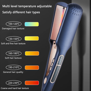 VOAUN-Fer à lisser LED en céramique V-2140 et bâton à friser, planche à repasser électrique à double usage, application pour maison hôtel pour femmes - Product Image 4