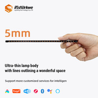 Antirreflejo 48V de baja tensión e inteligente sistema de luz de pista magnética ultra delgada de 5mm para el hogar y la oficina