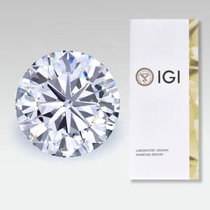 CVD beschichtete DEF Farbe VVS VS 1ct 2ct 3ct Großhandel Labor geschaffen Edelstein rund Brillantschnitt menschlich gemachter Diamantstein