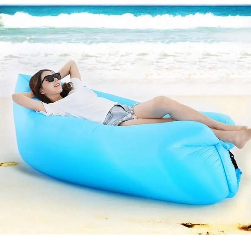 סיטונאי קיץ חדש חם מוצר מתנפח ספה חיצוני נייד מתנפח מיטת נסיעות חוף אוויר ספה