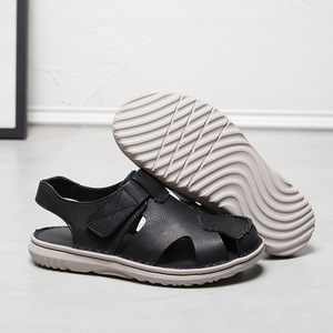 Sandales fermées en cuir véritable faites à la main pour hommes – Collection été 2026 – Confortables et durables – Vente en gros directe usine - Product Image 3