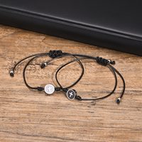 Nouvelle tendance de bijoux pour hommes, bijoux minimalistes en acier, bracelets croisés en forme de perles pour hommes, cadeaux, vente en gros