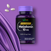 Capsules de mélatonine à libération rapide 10 mg, super puissantes, pour s'endormir plus rapidement, se dissolvant et absorbant mieux