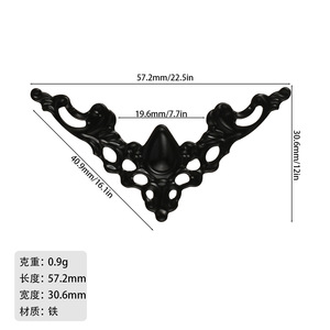 Iron Accessories Hollowed-Out Triangular Trendy Packaging <b>Decoration</b> Pieces Ancient Costume Opera Court Drama <b>Decorative</b> <b>Edges</b> - Product Image 5