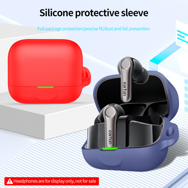 High Quality Silicone Shockproof bluetooth Headphones case for EarFun Air Pro 4+ Protective Case