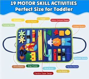 Juguetes Educativos Preescolares, Regalo para Niños y Niñas, Tablero Sensorial para el Aprendizaje de Habilidades Motoras Finas y para Viajes - Product Image 5