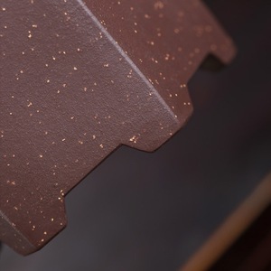 Maceta Hexagonal Zisha para Bonsái, Estilo Roca, Decorada con Arena, para Pinos y Cipres, Hecha a Mano - Product Image 3