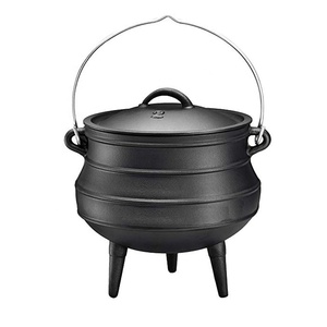 Olla <span class=keywords><strong>grande</strong></span> <span class=keywords><strong>de</strong></span> <span class=keywords><strong>hierro</strong></span> fundido para cocinar, <span class=keywords><strong>Caldero</strong></span> <span class=keywords><strong>de</strong></span> tres patas <span class=keywords><strong>de</strong></span> Metal - Product Image 1
