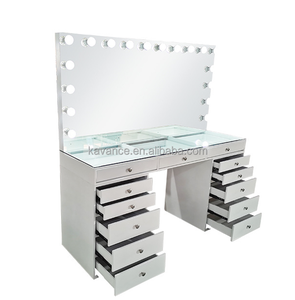 Mesa de Salón con Cajón Estación de Espejo para Peluquería Muebles de Peluquería Estación con Espejo - Product Image 2