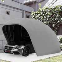 Amas Size a Portable Prefab Car Garage Plegable Outdoor Car Shelter Carpa Plegable Galvanizado Hierro Toldos y Garajes