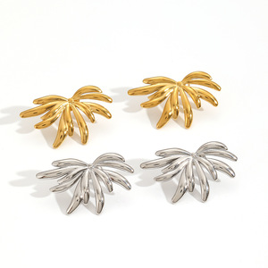 European Style Angel <b>Wing</b> Drop <b>Earrings</b> 18k Gold Plated Stainless Steel For Women Fashion Jewelry TE60169 - Product Image 3