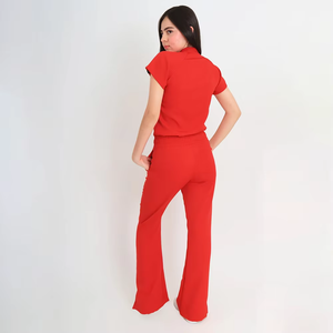 Ensembles de blouses et pantalons de jogging modernes unisexes en rayonne tissée, conçus sur mesure, écologiques, pour infirmières et femmes - Product Image 3
