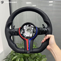 Volant en cuir pleine fleur en fibre de carbone, vente chaude, pour BMW M3 M4 M2 F80 F82 F10 F30 F32 F36 F15 F16 F01 F11 F20 F22 F31 F33 F34
