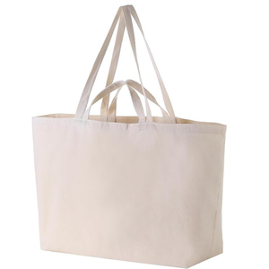 Sac fourre-tout en toile de coton de haute qualité Logo personnalisé Top vente sac réutilisable pour femmes longue poignée de corde de ruban fabricant direct - Product Image 3