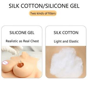 Искусственная грудь с высоким воротником, нагрудник из силикона с хлопковым наполнителем для трансвеститов трансгендеров трансвеститов - Product Image 6
