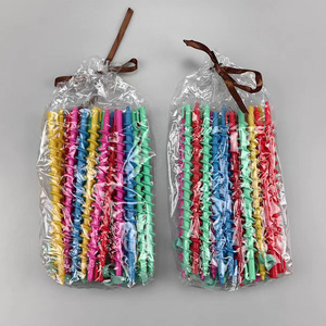 ชุดดัดผมพลาสติกวิเศษ20ชิ้นแบบทำมือโลโก้ที่ไม่ใช้ความร้อนก้านม้วนผมสำหรับผู้หญิงจอแอลซีดีที่คาดผมม้วนผม - Product Image 3