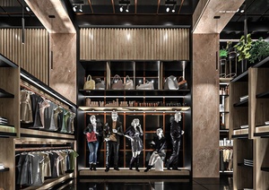 Muebles Personalizados para Tienda de Ropa Masculina, Conjunto Completo de Accesorios de Exhibición para Boutique, Diseño de Interiores para Tiendas de Moda - Product Image 4
