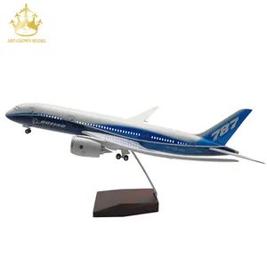 客机模型树脂波音 787 原型 1: 160 43 厘米飞机模型
