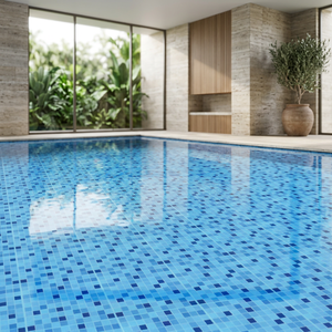 Azulejos de Cerámica para Piscina, Diseño Moderno, Acabado Brillante, Antibacterianos, 7.5mm y 300x300mm de Grosor, Mosaico para Piscina Exterior - Product Image 6