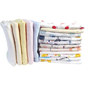 Tissu en tricot imprimé dessin animé 100% coton de haute qualité pour bébé vêtements tissu matériaux tissu pour bébés