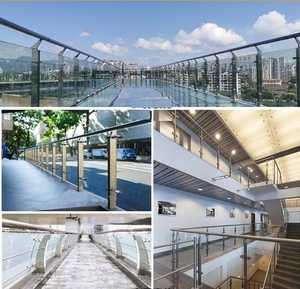 Everstrong balustrade en verre et en acier inoxydable balustrades d'<span class=keywords><strong>escalier</strong></span> ou garde-corps <span class=keywords><strong>pour</strong></span> <span class=keywords><strong>escalier</strong></span> <span class=keywords><strong>piscine</strong></span> extérieure d'étape de conception - Product Image 5