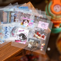 Boîte cadeau d'autocollants créatifs vintage rétro pour journal d'enfant