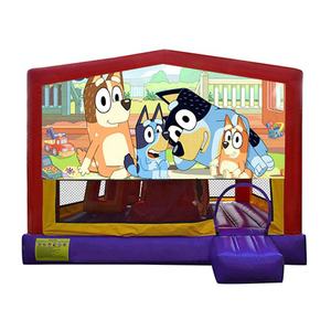 Castillo Inflable <span class=keywords><strong>Bluey</strong></span> Extra Obstacle Combo <span class=keywords><strong>de</strong></span> 13 pies, <span class=keywords><strong>Casa</strong></span> <span class=keywords><strong>de</strong></span> Brinco Inflable para Fiestas, Juguetes <span class=keywords><strong>de</strong></span> Juego para Niños, Castillos Inflables Comerciales - Product Image 1