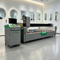 2000*1000mm gravure Laser sur verre grand Format pour porte verre Laser Led miroir bande lumineuse sablage trous Machine