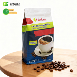 Bolsa <span class=keywords><strong>de</strong></span> pie <span class=keywords><strong>de</strong></span> grado alimenticio impresa personalizada para granos <span class=keywords><strong>de</strong></span> <span class=keywords><strong>café</strong></span> bolsa <span class=keywords><strong>de</strong></span> cremallera <span class=keywords><strong>de</strong></span> película <span class=keywords><strong>de</strong></span> poliéster antiolor mate con válvula - Product Image 2