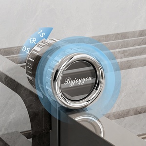 Kim loại hút cup khăn <span class=keywords><strong>Rack</strong></span> cho phòng tắm Punch-Miễn phí Treo Tường Gắn với tích hợp treo Rod và lưu trữ các tính năng - Product Image 4