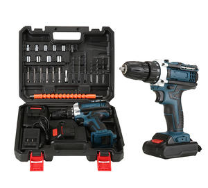 Wholesale Cordless Electric Drill Machine <b>Set</b> New Household Lithium Rechargeable <b>Screwdriver</b> OEM Customizable - Product Image 1