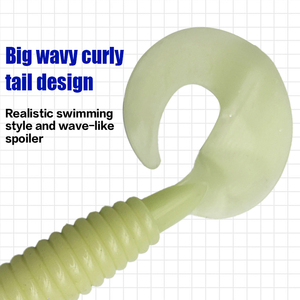 Señuelo de Pesca Luminoso Tipo Curltail, Suave, de 19 cm, Ideal para Pescar Lubina, Trucha, Lucioperca, Pescado Rayado y Otros Peces de Pesca - Product Image 5