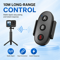 Control Remoto para DJI Osmo Action 6 5 Pro 4 3 360, Disparador de Cámara Inalámbrico Bluetooth con Correa de Muñeca, Inicio/Parada de Grabación, Selfie