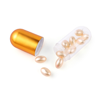 Bouteille en plastique de 50ml avec logo personnalisé de haute qualité, emballage de récipient de pilule de capsule de pilule de pilule de médecine