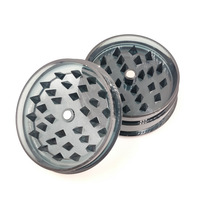 Lvhe Gadgets Accessoires pour fumeurs Logo personnalisé 60mm 3 couches en plastique broyeur d'herbes