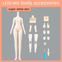 Corps de poupée en PVC de 20cm, figurine articulée sphérique mobile pour poupée BJD, jouets avec perruques, 1/6, 1/8